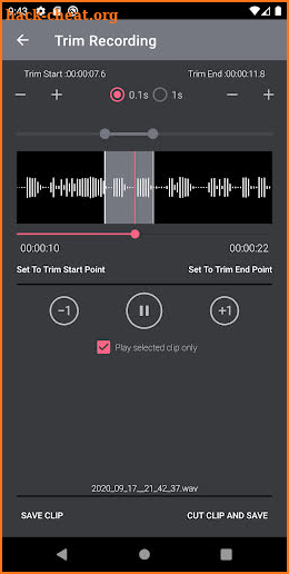 Skipping Silence Recorder -Shorten Your Recordings screenshot