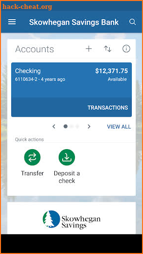 Skowhegan Savings Bank screenshot