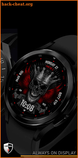 Skull & Wings Watch Face 023 screenshot
