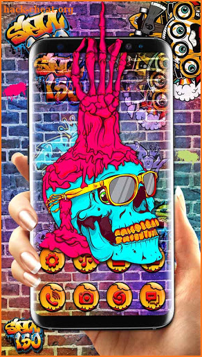 Skull Hand Themes Live Wallpapers screenshot