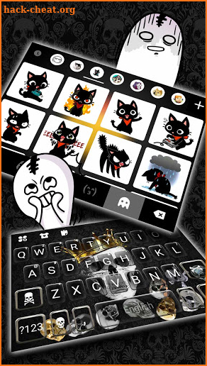 Skull  King Gravity Keyboard Background screenshot