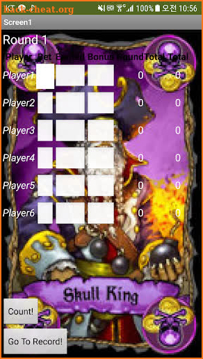 Skull King The Card Game Score Calculator screenshot
