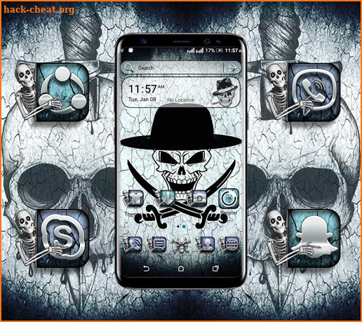 Skull Launcher Theme screenshot