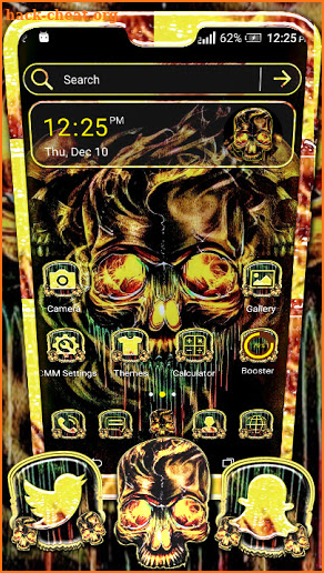 Skull Melt Launcher Theme screenshot