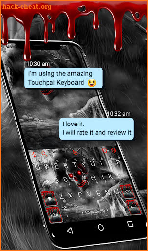 Skull Monster Keyboard Theme screenshot