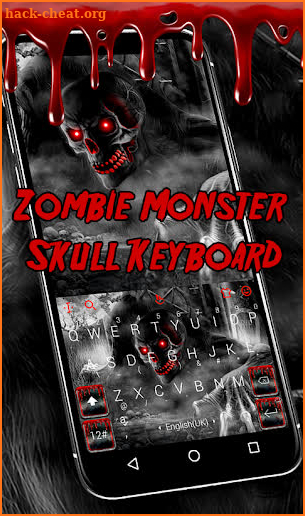 Skull Monster Keyboard Theme screenshot
