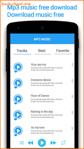 Skull Mp3 Music Download Player screenshot