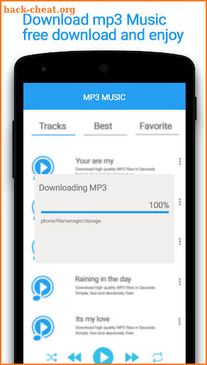 Skull Mp3 Music Download Player screenshot