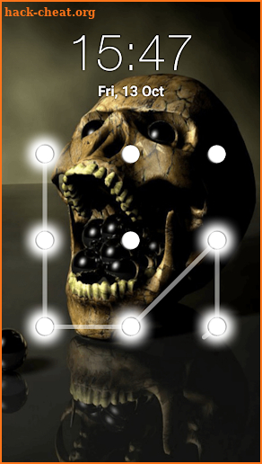 Skull Pattern Lock Screen screenshot