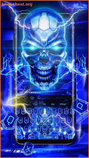 Skull Tech keyboard theme screenshot