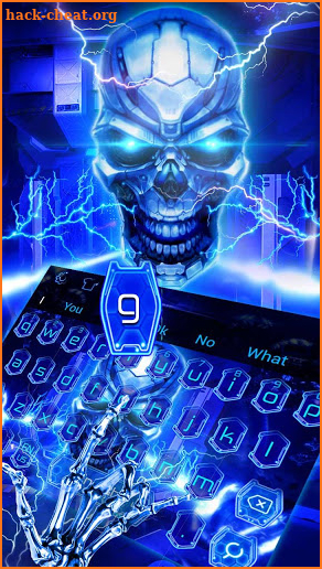 Skull Tech keyboard theme screenshot