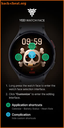 Skull Watch Face screenshot