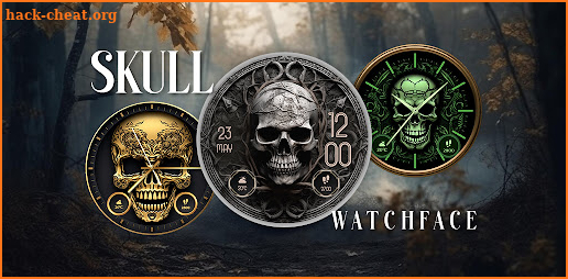 Skull Watchface: Wear OS Watch screenshot