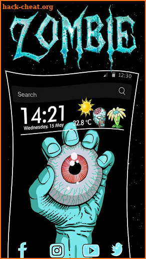 Skull Zombie Eye Themes, Live Wallpaper screenshot