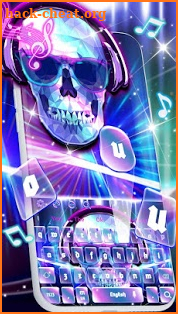 Skullcap DJ keyboard Theme screenshot