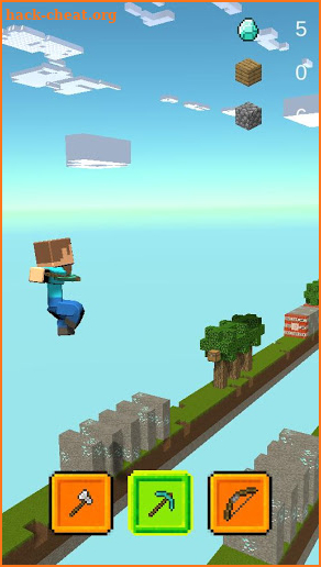 Sky Block Runner - Craft Miner Rush screenshot