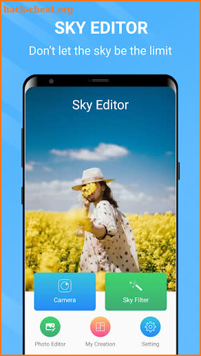 Sky Editor - photo filter for travel and picnic screenshot