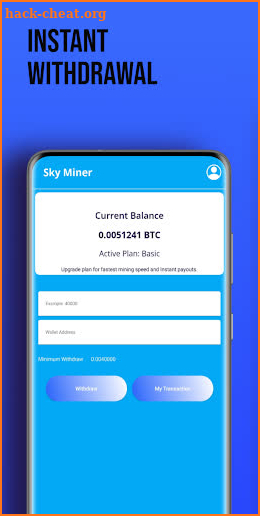 Sky Miner - BTC Cloud Mining screenshot