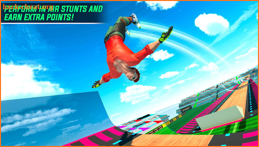 Sky Roller Skate Stunt Games 2021 - Roller Skating screenshot