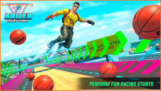 Sky Roller Skate Stunt Games 2021 - Roller Skating screenshot