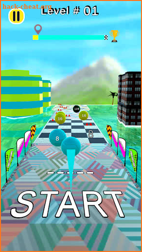 Sky Rolling Ball Game 3d screenshot