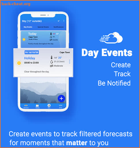 Sky Weatherman: Weather Notifications & Filters screenshot