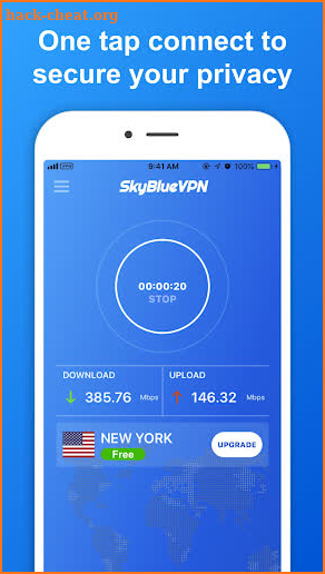 SkyBlueVPN: Free VPN Proxy & Secure Ad Blocker screenshot