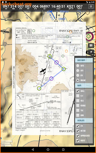 SkyCharts XC EFB geo-referenced plates and charts screenshot