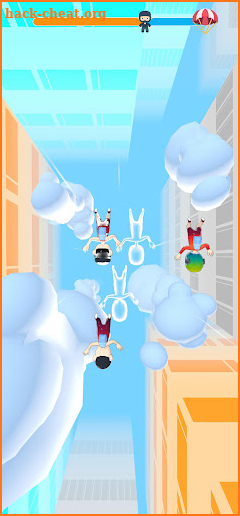Skydiving Formation Puzzle screenshot