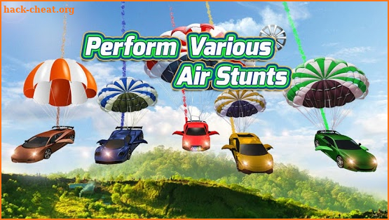 Skydiving Stunt Car Racing screenshot