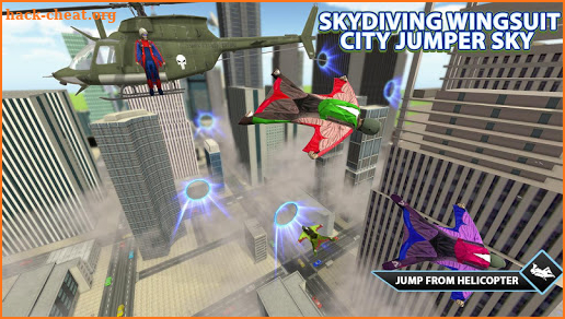 Skydiving  Wingsuit  City  Jumper  Sky screenshot