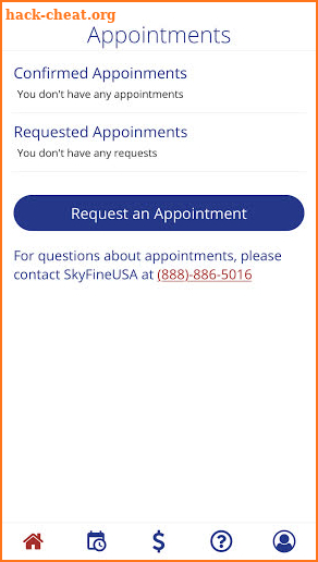 SkyFineUSA Client Portal screenshot