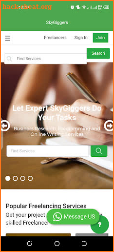SkyGiggers: Online Freelance Marketplace screenshot