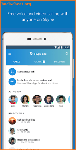 Skype Lite - Free Video Call & Chat screenshot