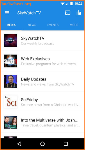 SkyWatchTV App screenshot