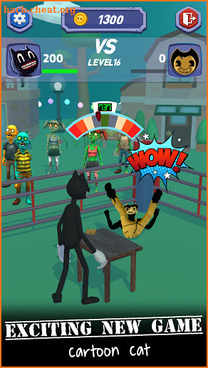 Slap Champ Cartoon Cat 3D screenshot