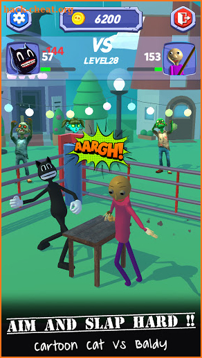 Slap Champ Cartoon Cat 3D screenshot