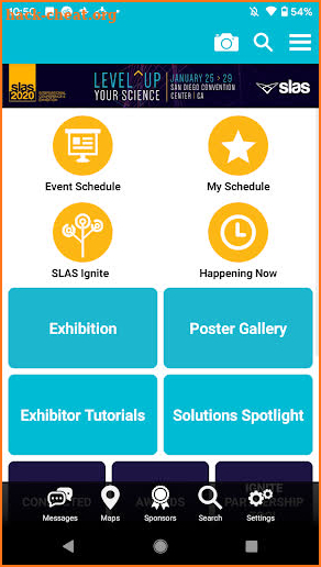 SLAS Events screenshot