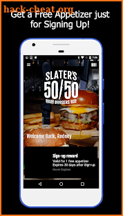 Slaters 5050 Burgers Bacon Beer screenshot