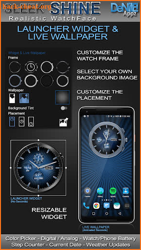 Sleek Shine HD Watch Face screenshot