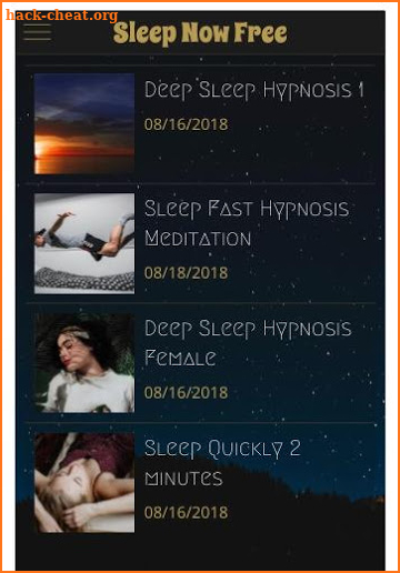 Sleep Now Free Hypnosis and Meditations screenshot