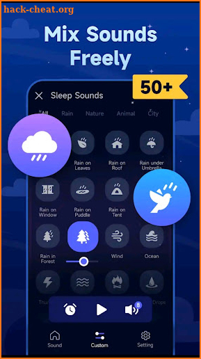 Sleep sound - relaxing sounds screenshot
