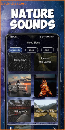 Sleep Sounds. Relax. Calm App screenshot