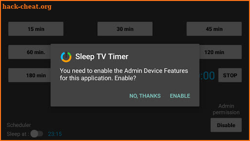 Sleep TV Timer Pro screenshot