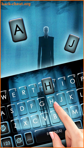 Slender Evil Man Keyboard Theme screenshot