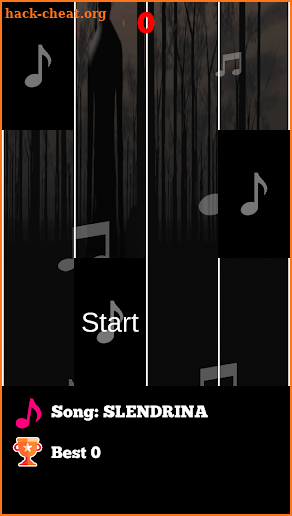 Slendrina Piano Tiles Game screenshot