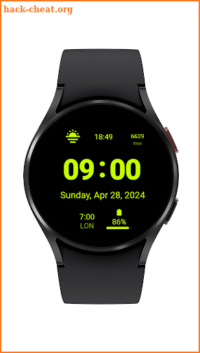 Slicky Clock Digital Watchface screenshot