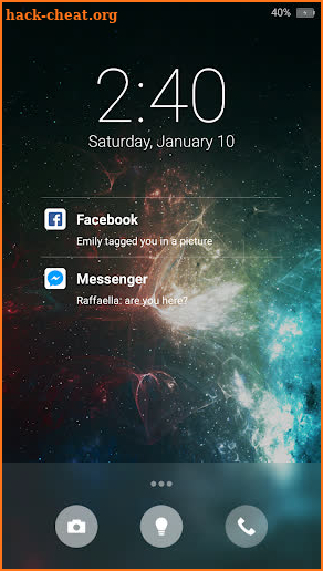 Slide to unlock - Lock screen screenshot