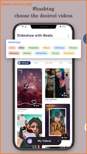 Slideshow with Beats: Photo Video Maker with Music screenshot