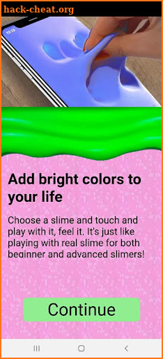 Slime ASMR simulator game screenshot